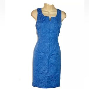 Talbots Floral Embossed Sheath Dress